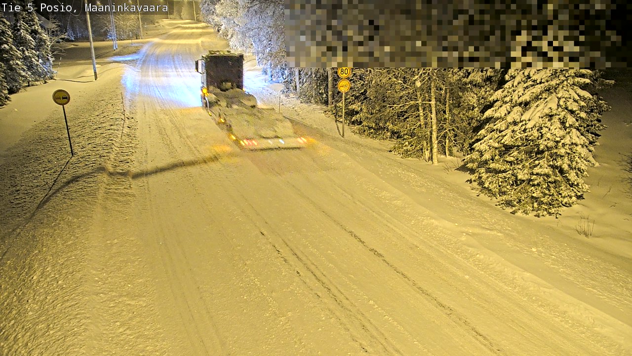 Weather Camera Image Road 5 Posio, Maaninkavaara, Posio, Lappi