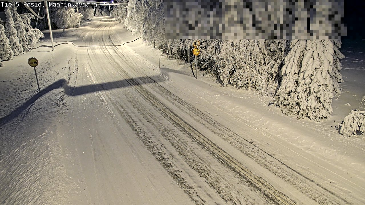 Kelikamerat Kuva Tie 5 Posio, Maaninkavaara, Posio, Lappi