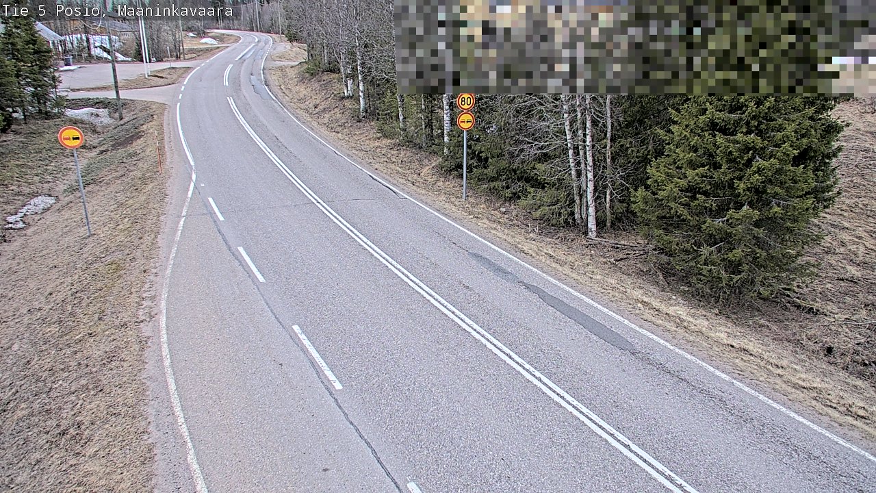 Weather Camera Image Väg 5 Posio, Maaninkavaara, Posio, Lappi