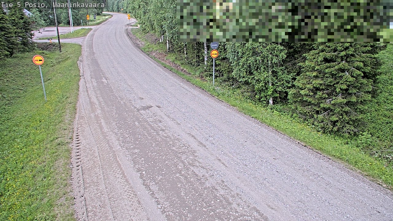 Kelikamerat Kuva Tie 5 Posio, Maaninkavaara, Posio, Lappi