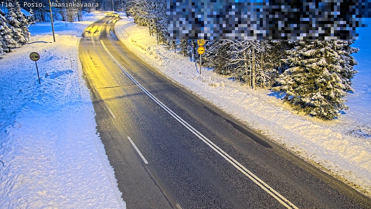 Kelikamerat Kuva Tie 5 Posio, Maaninkavaara, Posio, Lappi