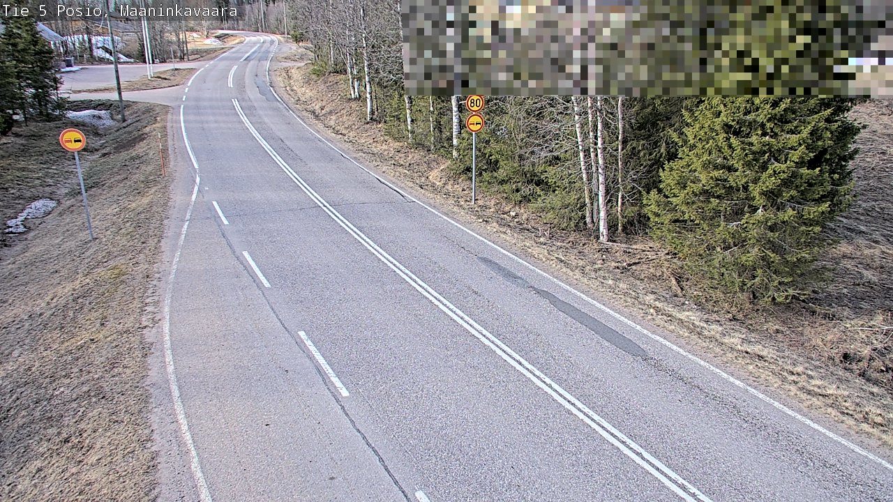 Weather Camera Image Väg 5 Posio, Maaninkavaara, Posio, Lappi