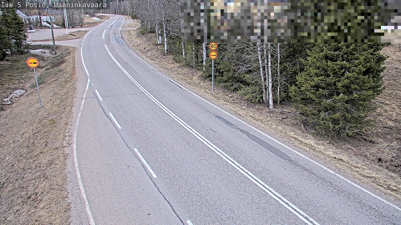Weather Camera Image Väg 5 Posio, Maaninkavaara, Posio, Lappi