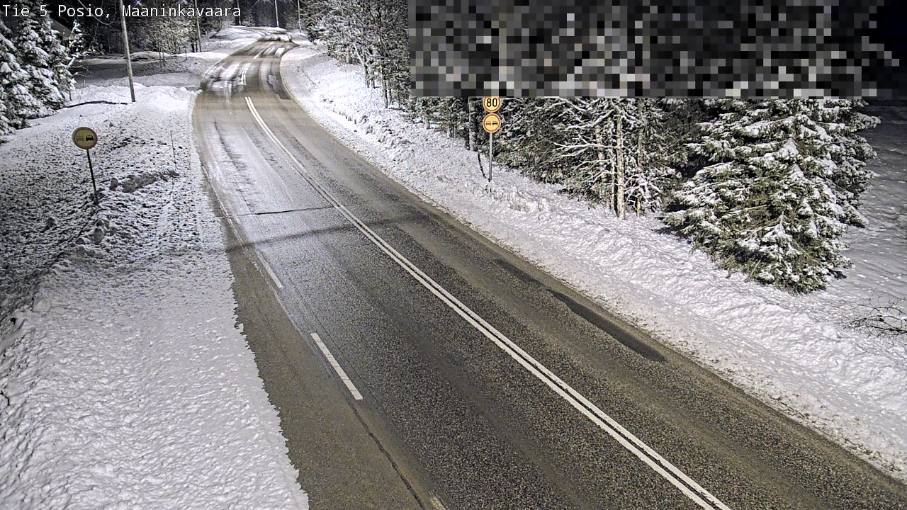 Kelikamerat Kuva Tie 5 Posio, Maaninkavaara, Posio, Lappi