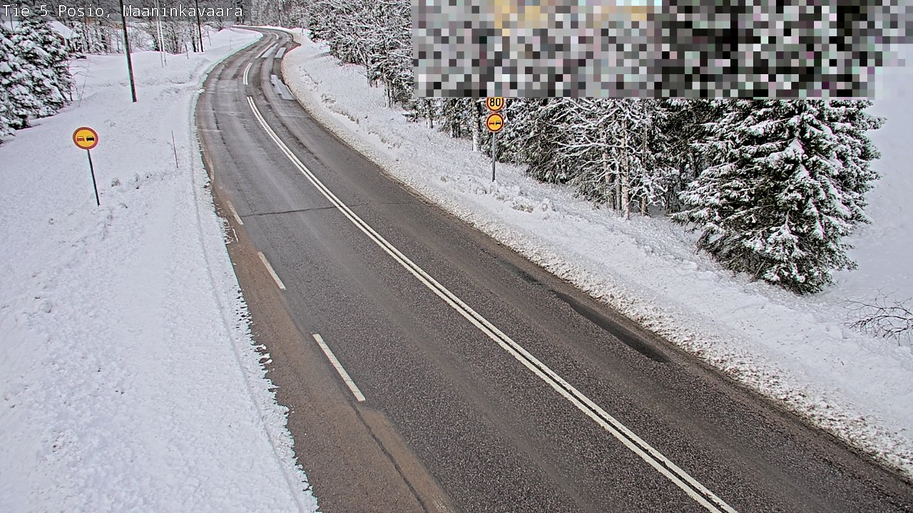 Kelikamerat Kuva Tie 5 Posio, Maaninkavaara, Posio, Lappi