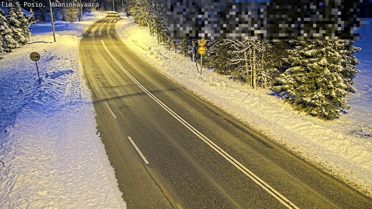 Kelikamerat Kuva Tie 5 Posio, Maaninkavaara, Posio, Lappi