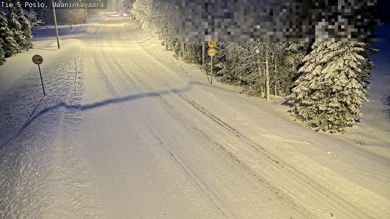 Weather Camera Image Road 5 Posio, Maaninkavaara, Posio, Lappi