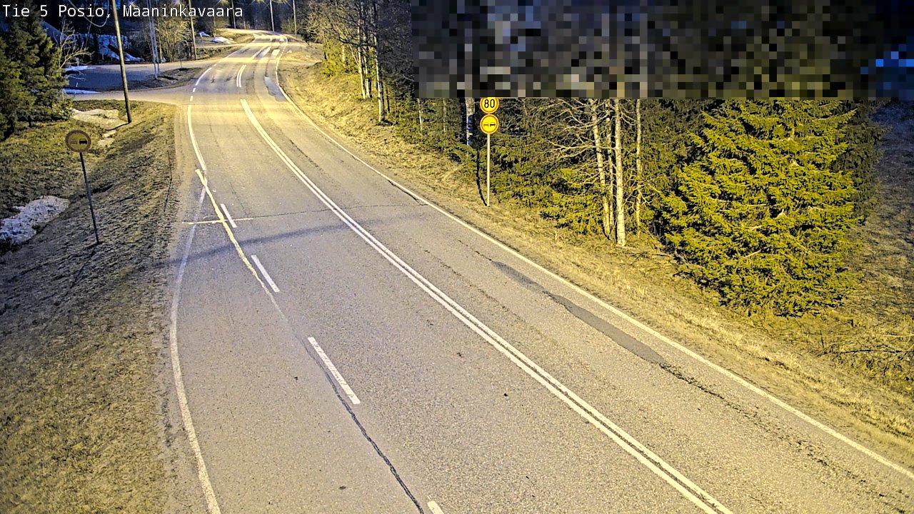 Weather Camera Image Väg 5 Posio, Maaninkavaara, Posio, Lappi