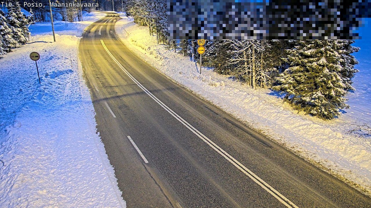 Kelikamerat Kuva Tie 5 Posio, Maaninkavaara, Posio, Lappi