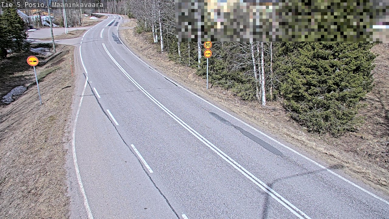 Weather Camera Image Väg 5 Posio, Maaninkavaara, Posio, Lappi