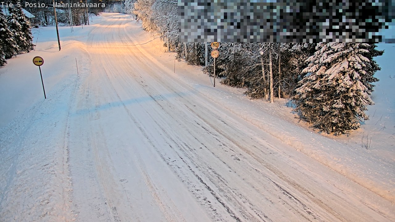 Kelikamerat Kuva Tie 5 Posio, Maaninkavaara, Posio, Lappi