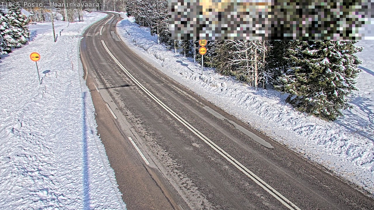 Weather Camera Image Väg 5 Posio, Maaninkavaara, Posio, Lappi