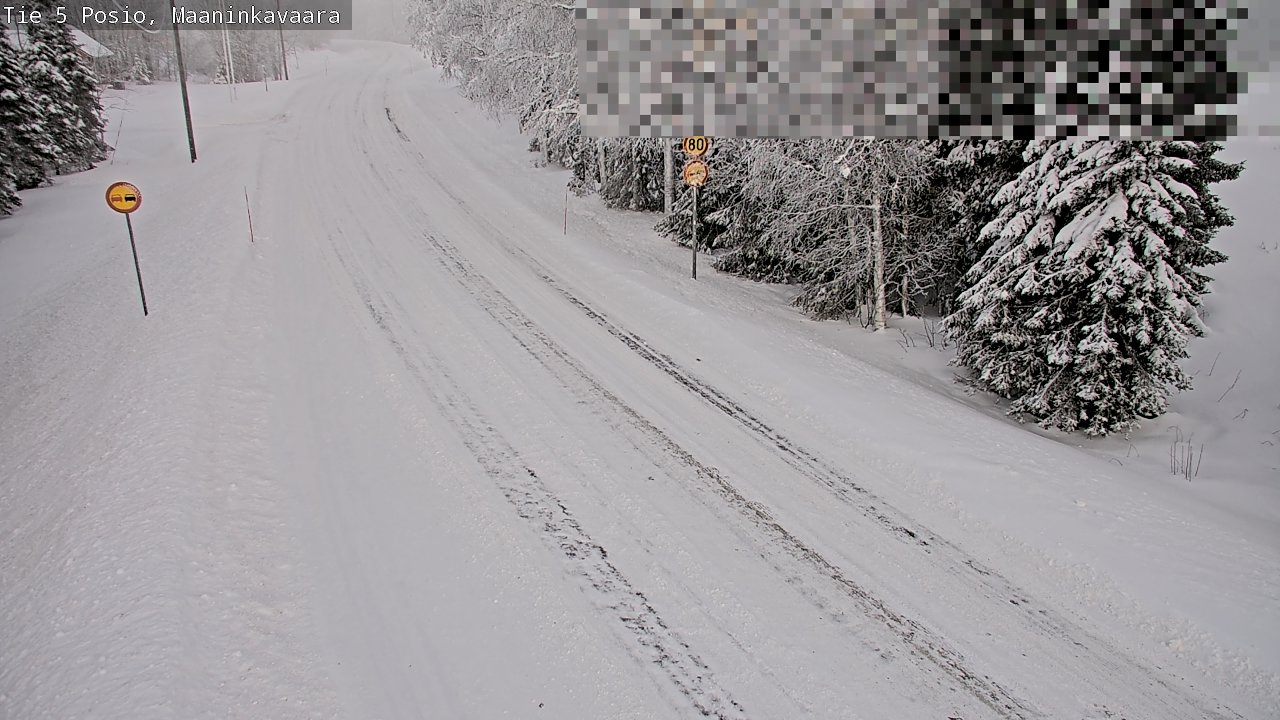 Weather Camera Image Road 5 Posio, Maaninkavaara, Posio, Lappi