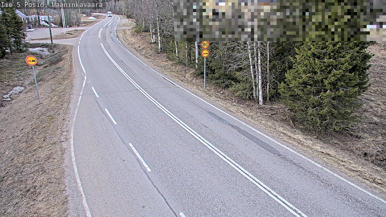 Weather Camera Image Väg 5 Posio, Maaninkavaara, Posio, Lappi