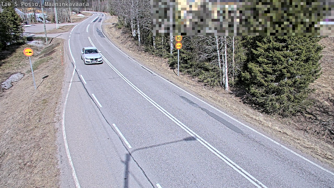 Weather Camera Image Väg 5 Posio, Maaninkavaara, Posio, Lappi