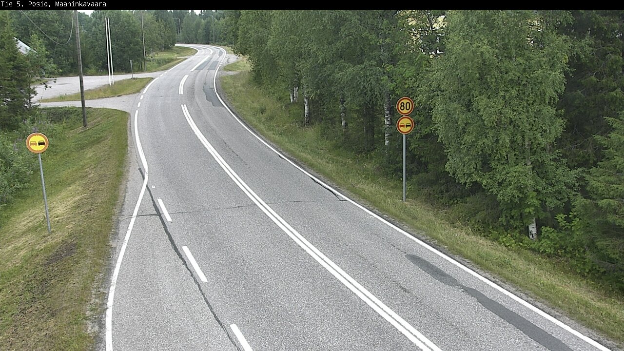 Kelikamerat Kuva Tie 5 Posio, Maaninkavaara, Posio, Lappi