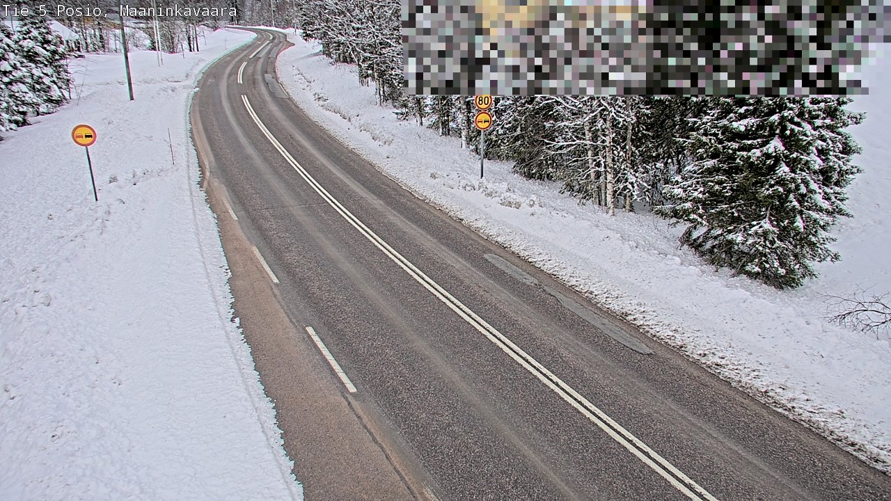 Kelikamerat Kuva Tie 5 Posio, Maaninkavaara, Posio, Lappi
