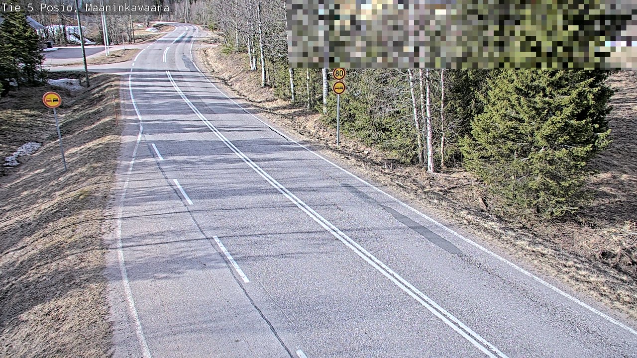Weather Camera Image Väg 5 Posio, Maaninkavaara, Posio, Lappi