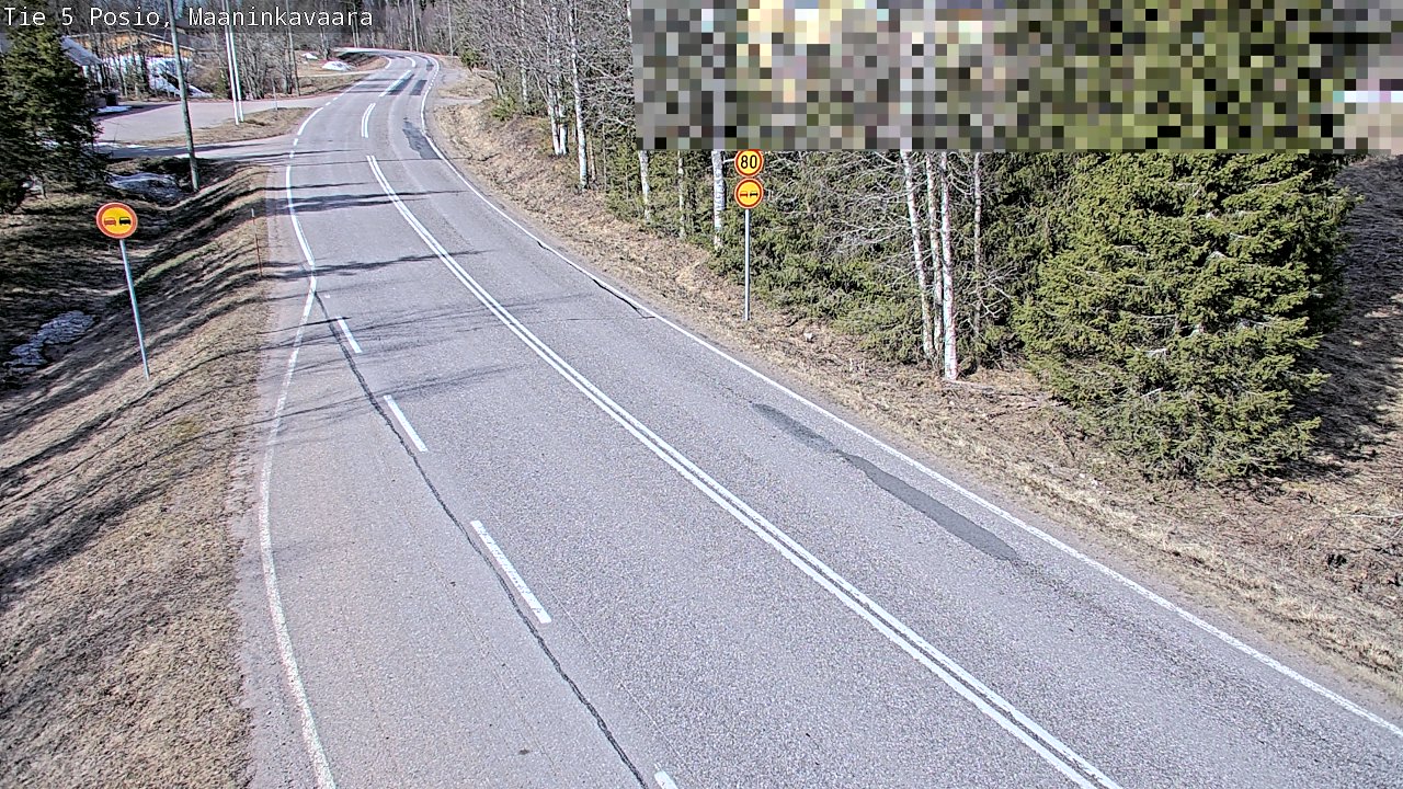 Weather Camera Image Väg 5 Posio, Maaninkavaara, Posio, Lappi