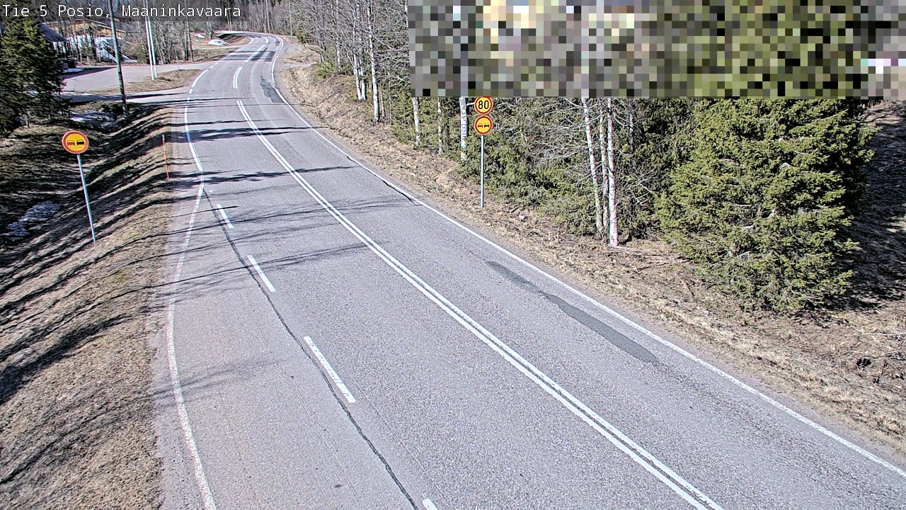 Weather Camera Image Väg 5 Posio, Maaninkavaara, Posio, Lappi