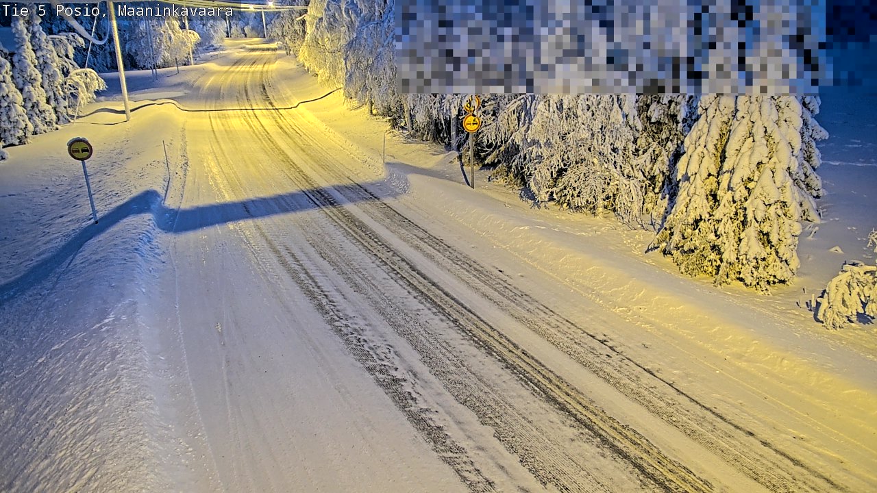Kelikamerat Kuva Tie 5 Posio, Maaninkavaara, Posio, Lappi