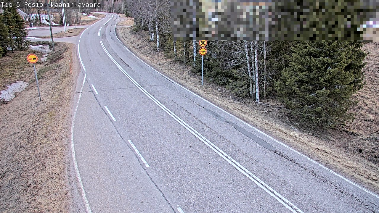 Weather Camera Image Väg 5 Posio, Maaninkavaara, Posio, Lappi