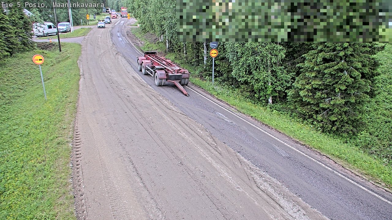 Kelikamerat Kuva Tie 5 Posio, Maaninkavaara, Posio, Lappi