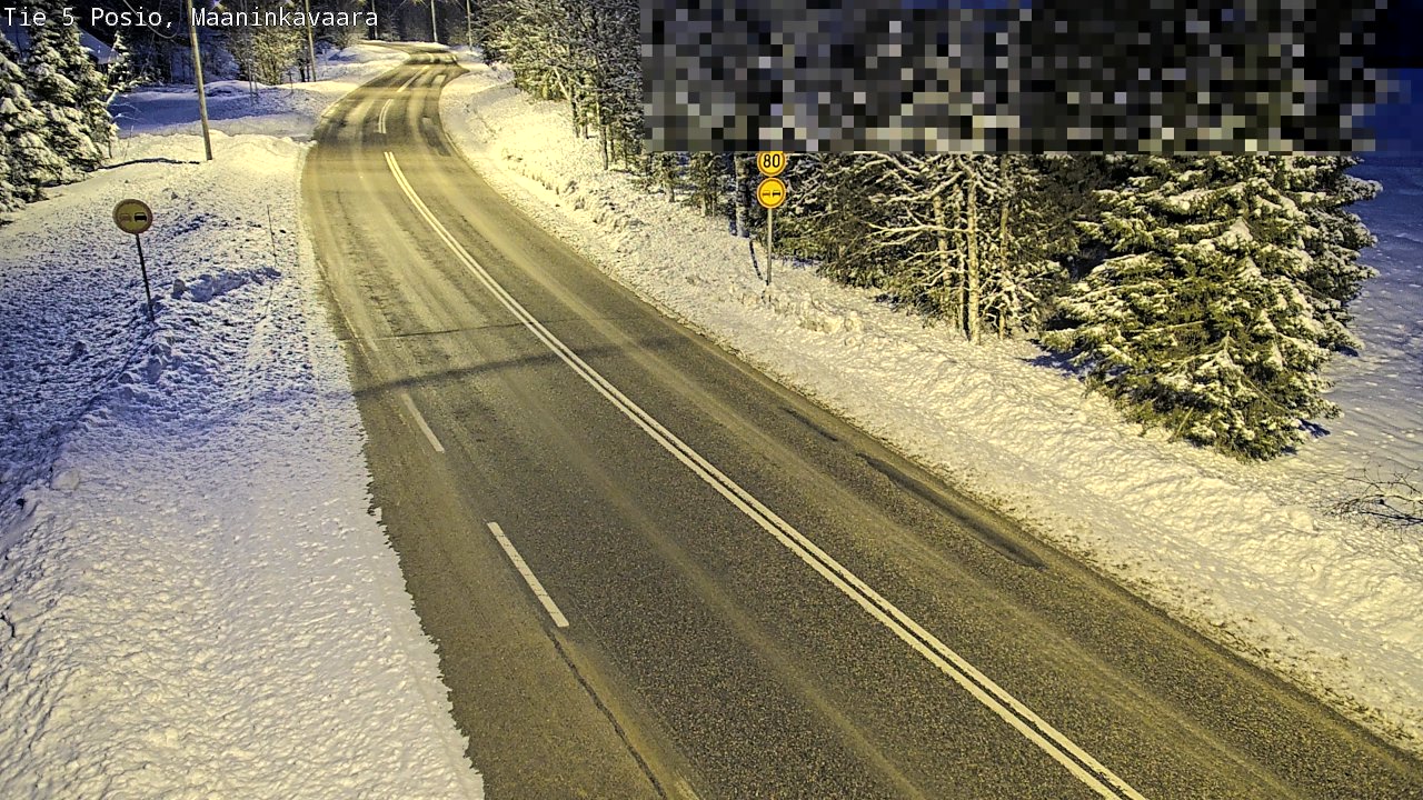 Kelikamerat Kuva Tie 5 Posio, Maaninkavaara, Posio, Lappi