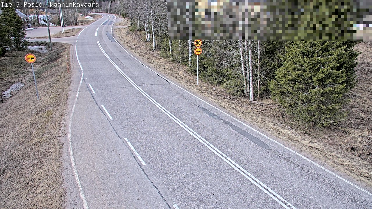 Weather Camera Image Väg 5 Posio, Maaninkavaara, Posio, Lappi