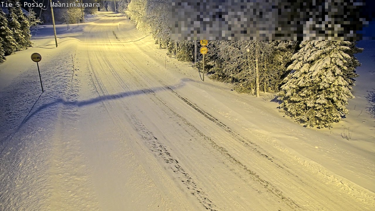 Weather Camera Image Väg 5 Posio, Maaninkavaara, Posio, Lappi