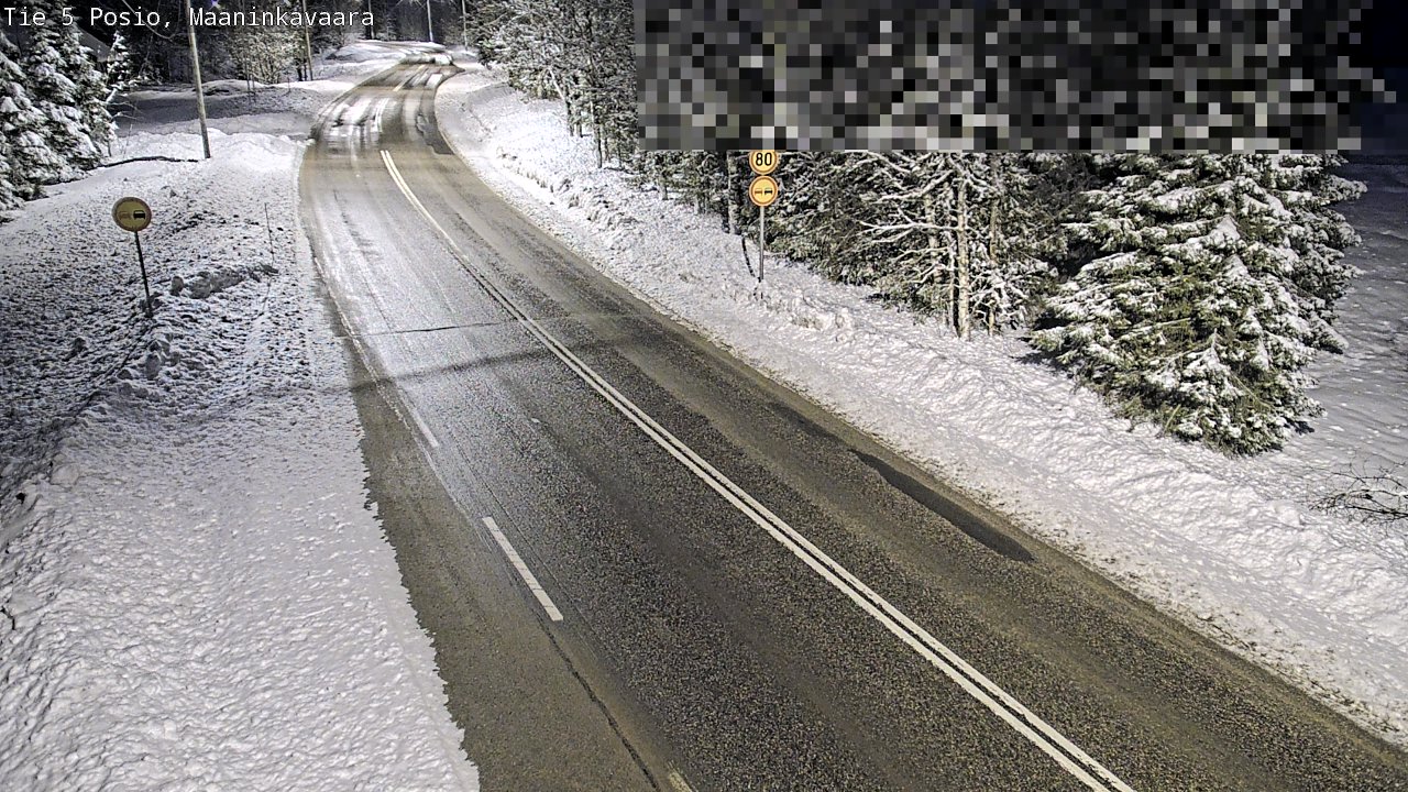 Kelikamerat Kuva Tie 5 Posio, Maaninkavaara, Posio, Lappi