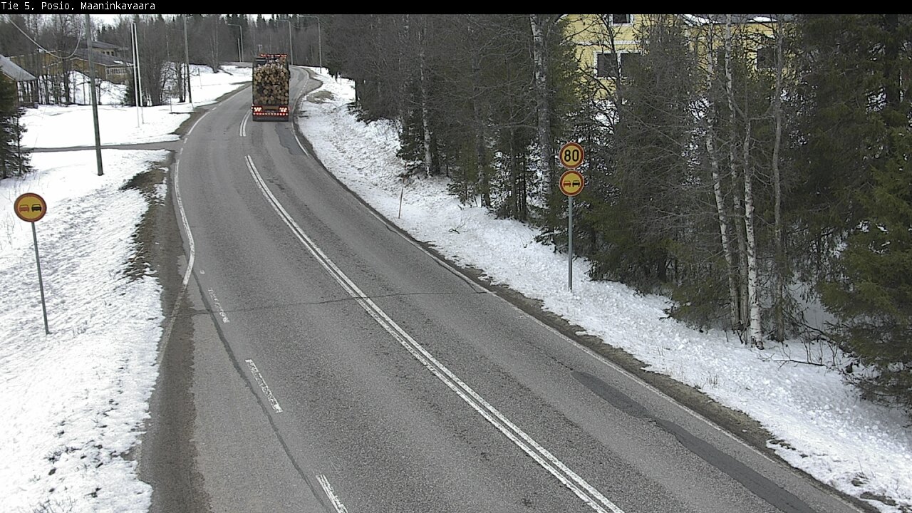 Weather Camera Image Väg 5 Posio, Maaninkavaara, Posio, Lappi