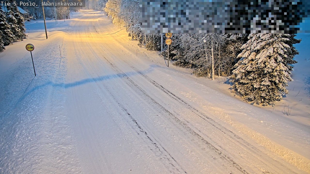 Weather Camera Image Road 5 Posio, Maaninkavaara, Posio, Lappi