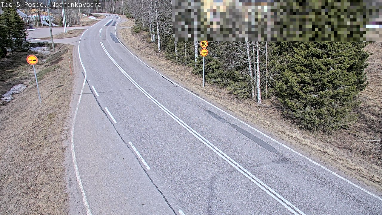 Weather Camera Image Väg 5 Posio, Maaninkavaara, Posio, Lappi
