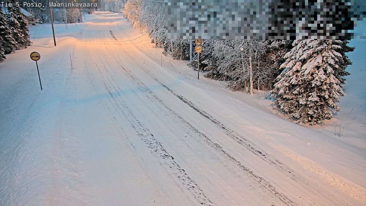 Weather Camera Image Road 5 Posio, Maaninkavaara, Posio, Lappi