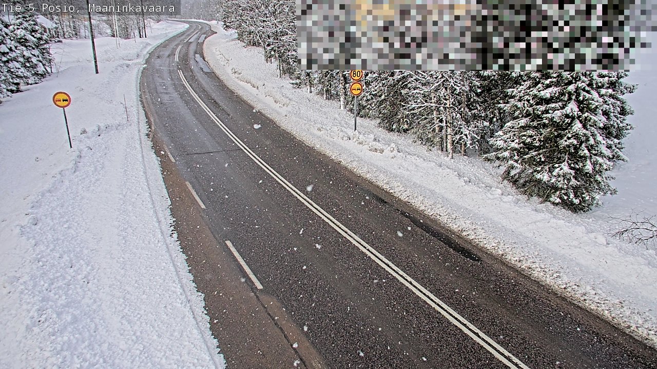 Kelikamerat Kuva Tie 5 Posio, Maaninkavaara, Posio, Lappi