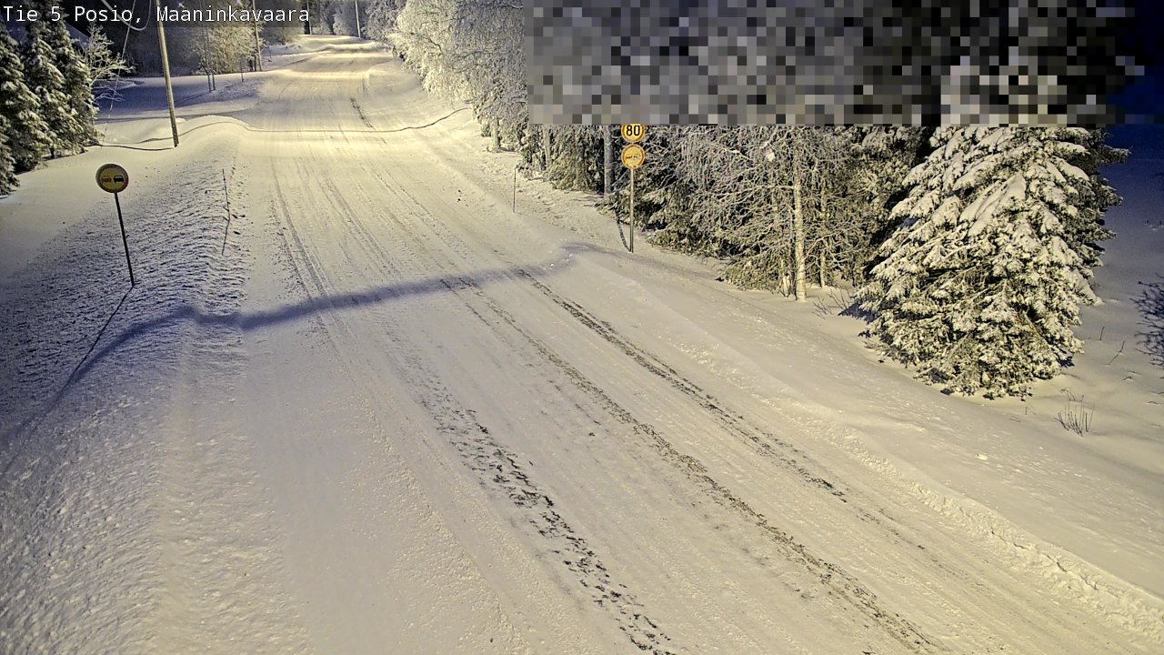 Weather Camera Image Väg 5 Posio, Maaninkavaara, Posio, Lappi