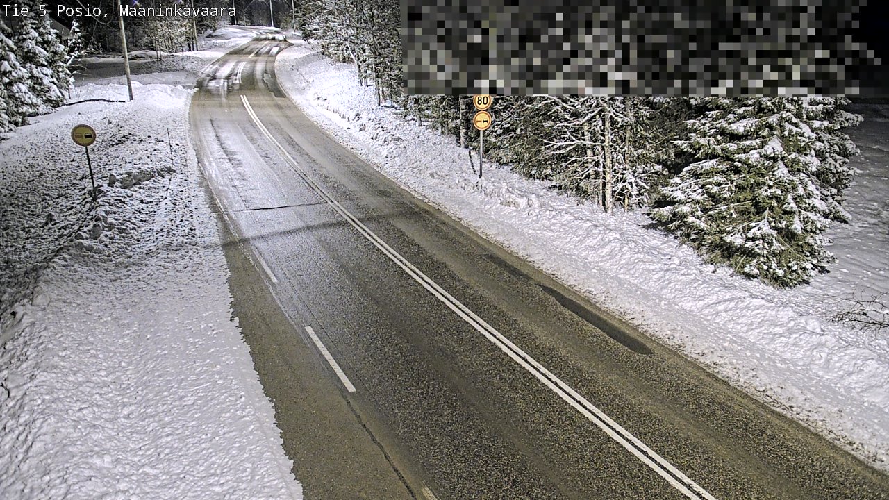 Kelikamerat Kuva Tie 5 Posio, Maaninkavaara, Posio, Lappi