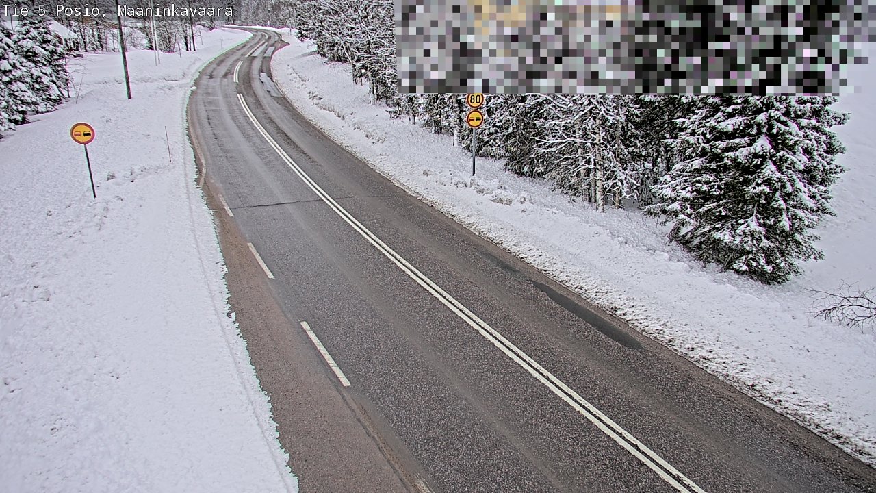 Kelikamerat Kuva Tie 5 Posio, Maaninkavaara, Posio, Lappi