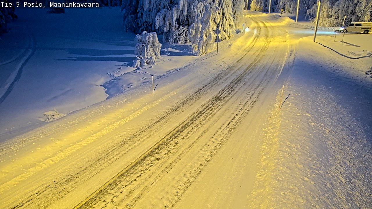 Kelikamerat Kuva Tie 5 Posio, Maaninkavaara, Posio, Lappi