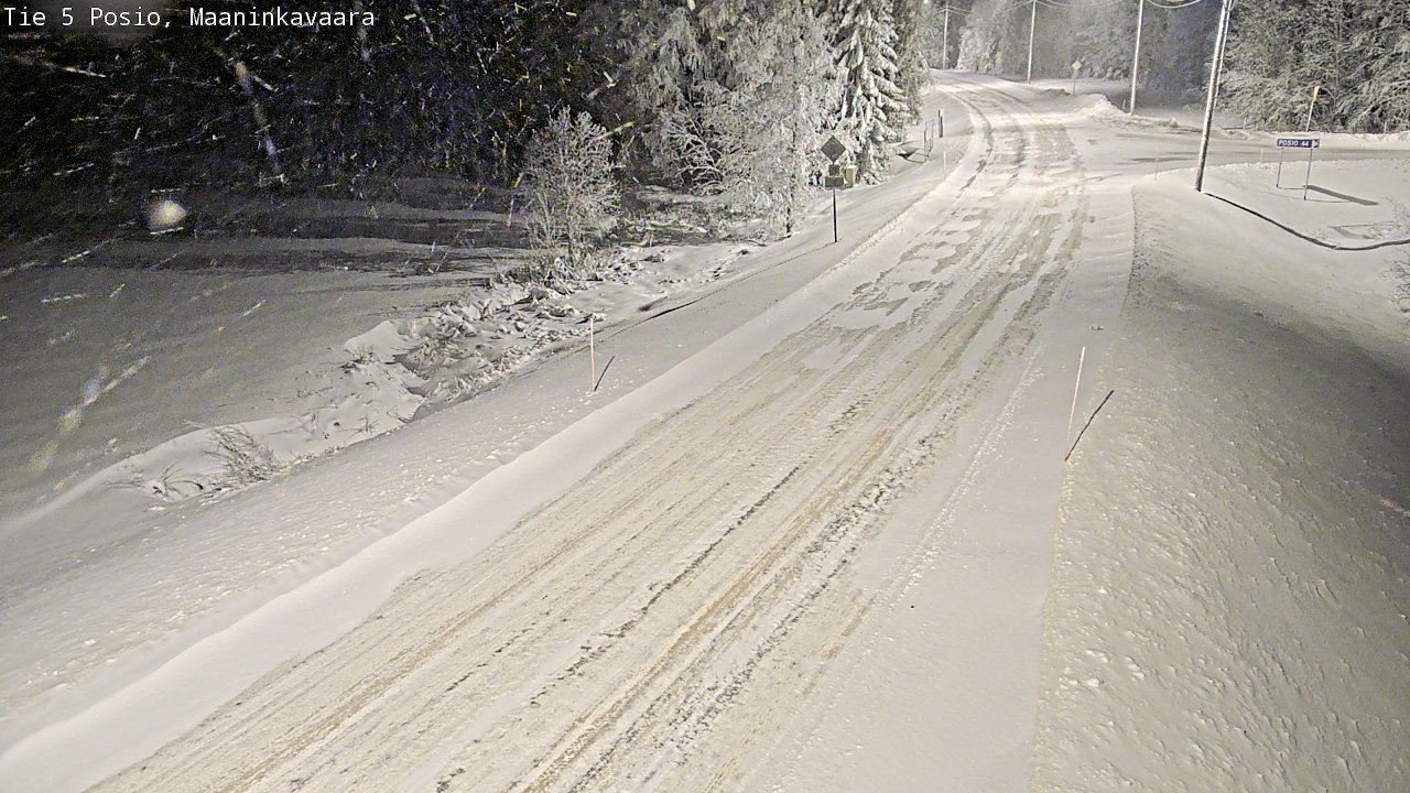 Kelikamerat Kuva Tie 5 Posio, Maaninkavaara, Posio, Lappi