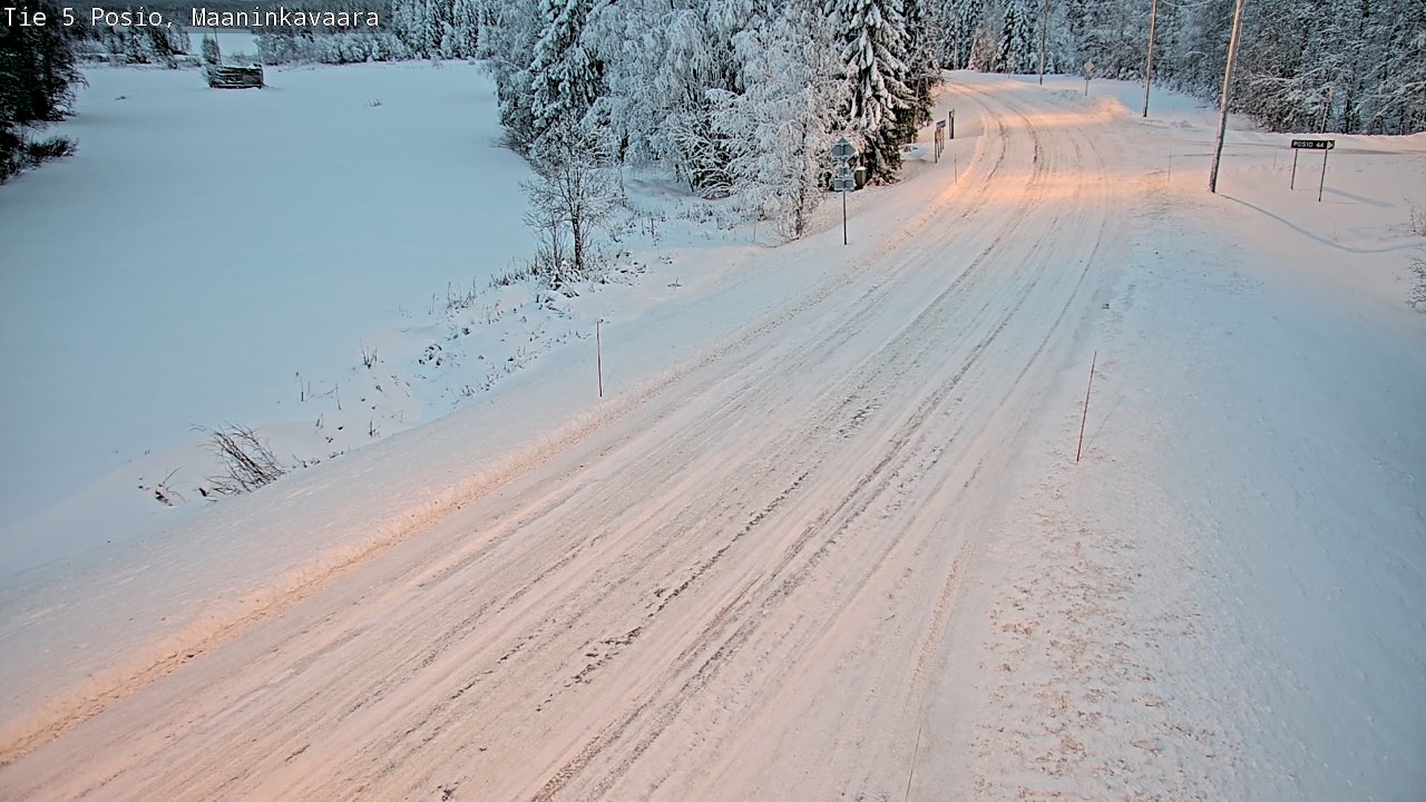 Kelikamerat Kuva Tie 5 Posio, Maaninkavaara, Posio, Lappi