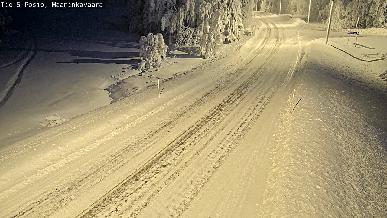 Kelikamerat Kuva Tie 5 Posio, Maaninkavaara, Posio, Lappi
