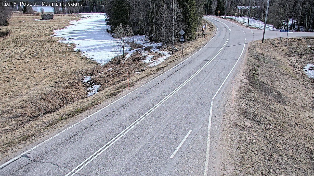 Kelikamerat Kuva Tie 5 Posio, Maaninkavaara, Posio, Lappi