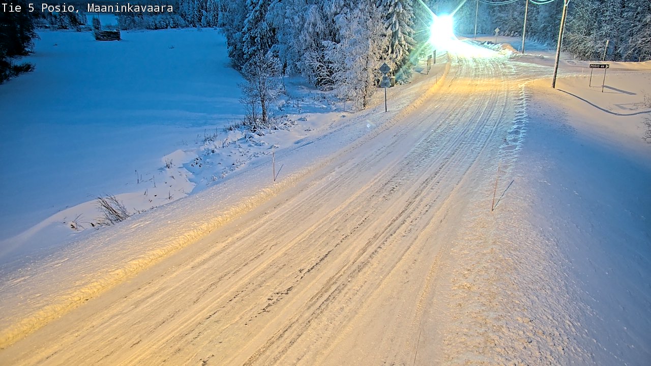 Kelikamerat Kuva Tie 5 Posio, Maaninkavaara, Posio, Lappi