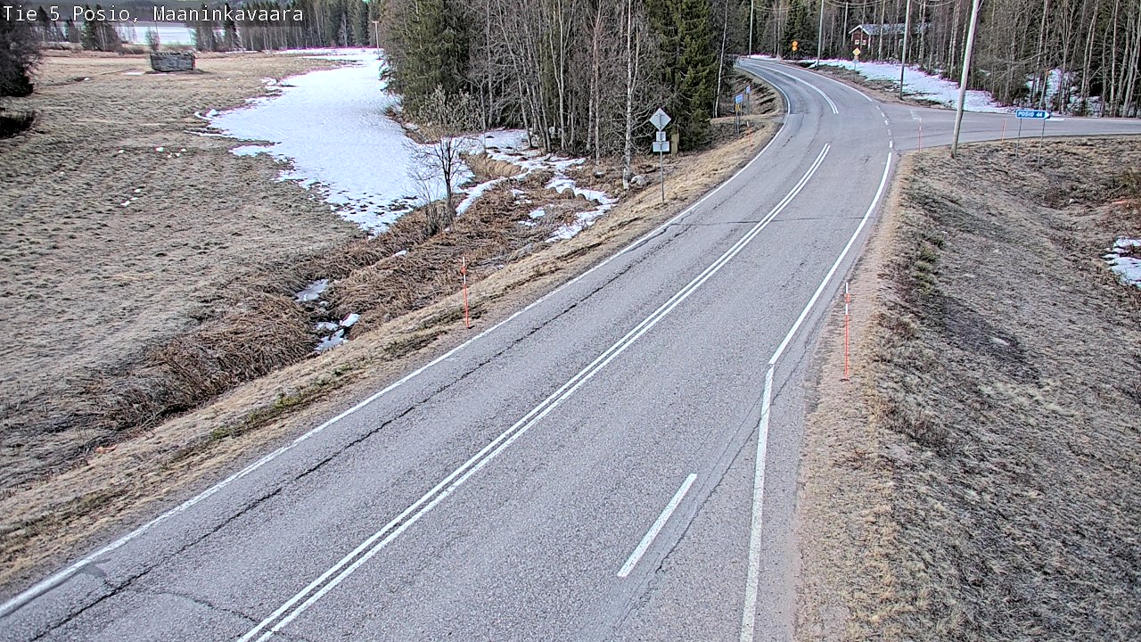 Weather Camera Image Väg 5 Posio, Maaninkavaara, Posio, Lappi