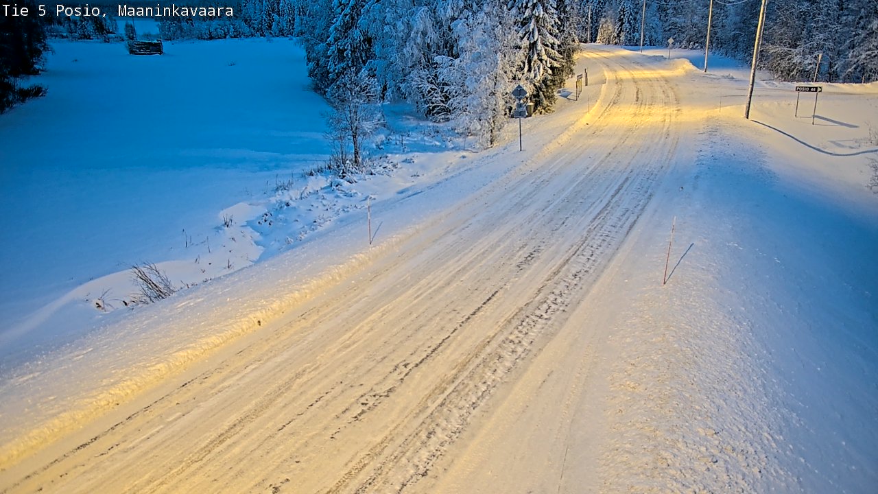 Kelikamerat Kuva Tie 5 Posio, Maaninkavaara, Posio, Lappi