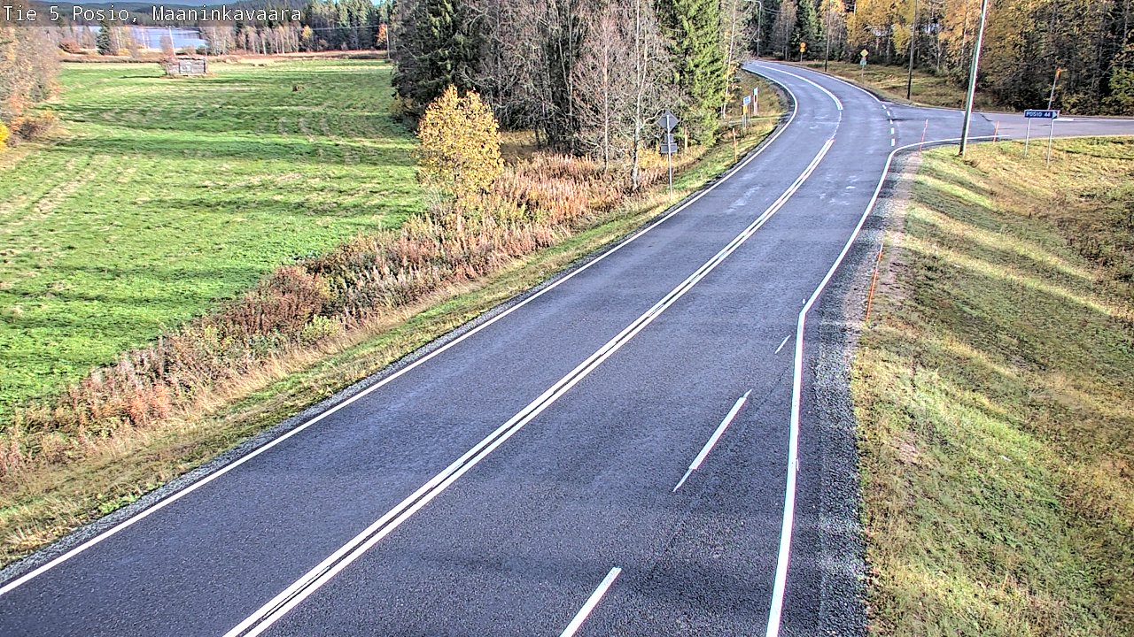 Kelikamerat Kuva Tie 5 Posio, Maaninkavaara, Posio, Lappi