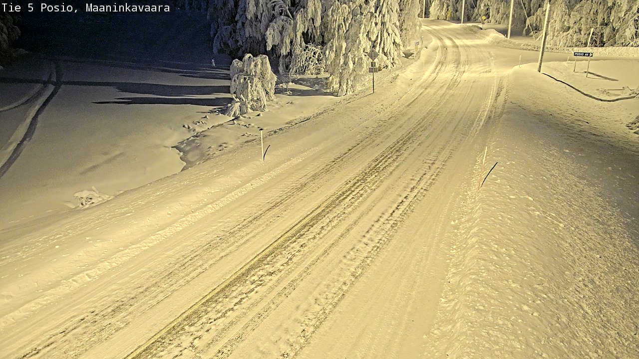 Kelikamerat Kuva Tie 5 Posio, Maaninkavaara, Posio, Lappi