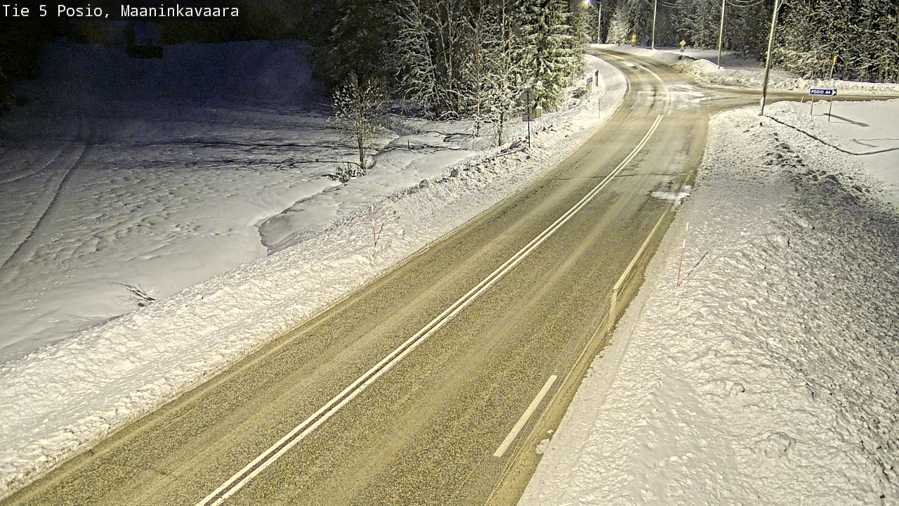 Kelikamerat Kuva Tie 5 Posio, Maaninkavaara, Posio, Lappi